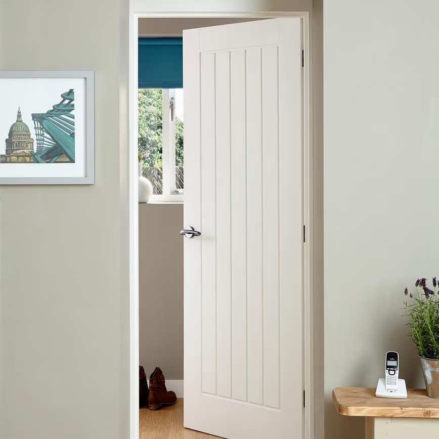Redline Dordogne White Smooth Moulded FD30 Fire Door - Image 3