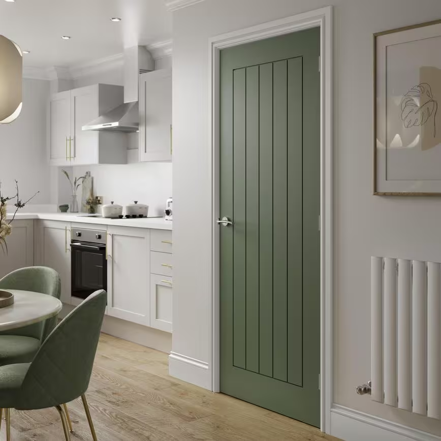 Redline Dordogne White Smooth Moulded FD30 Fire Door - Image 4